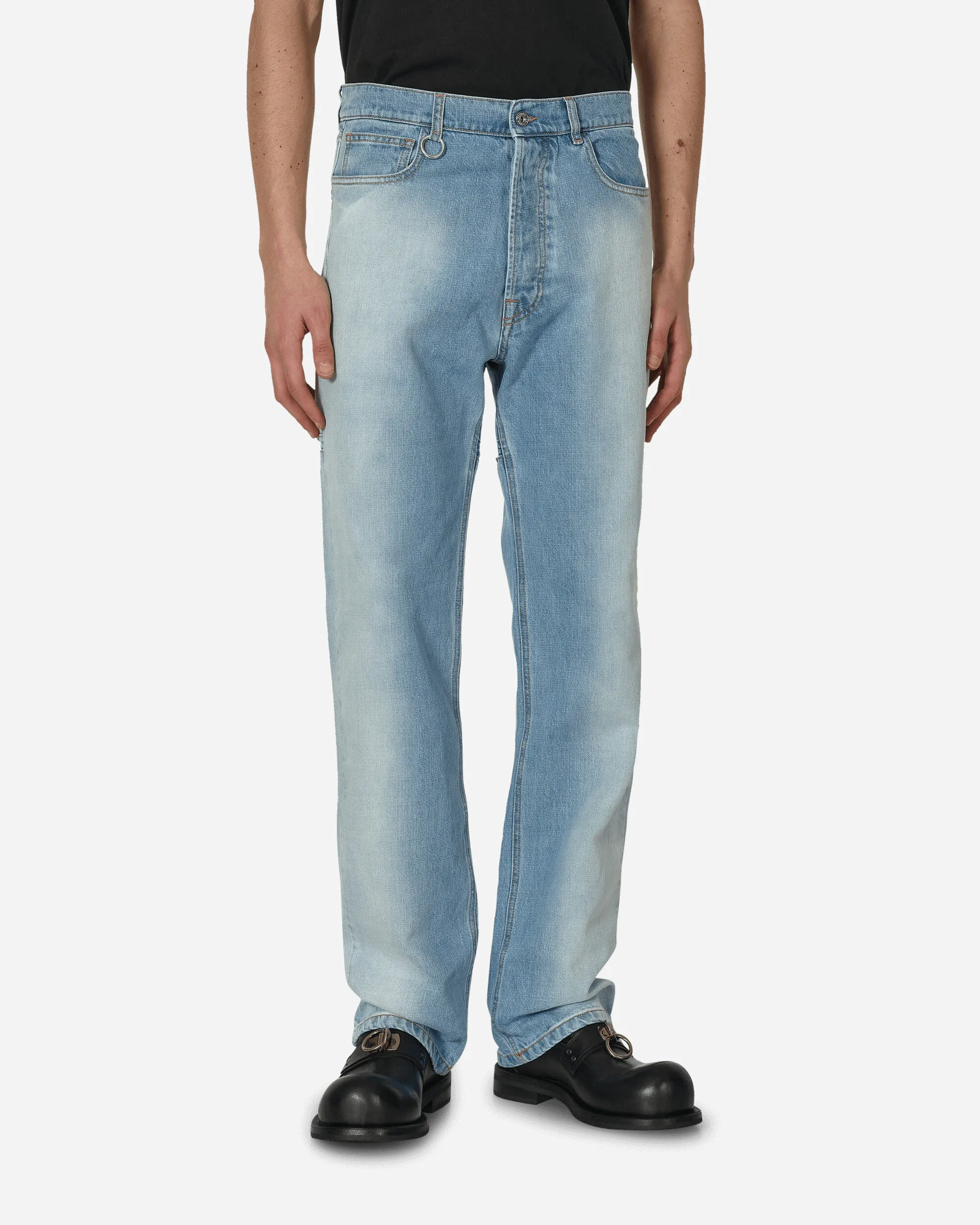 Back Cut Denim Pants Blue Men's sweatshirt