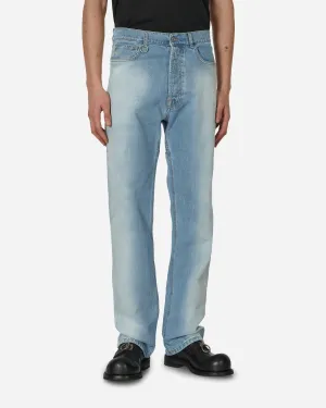 Back Cut Denim Pants Blue Men's sweatshirt