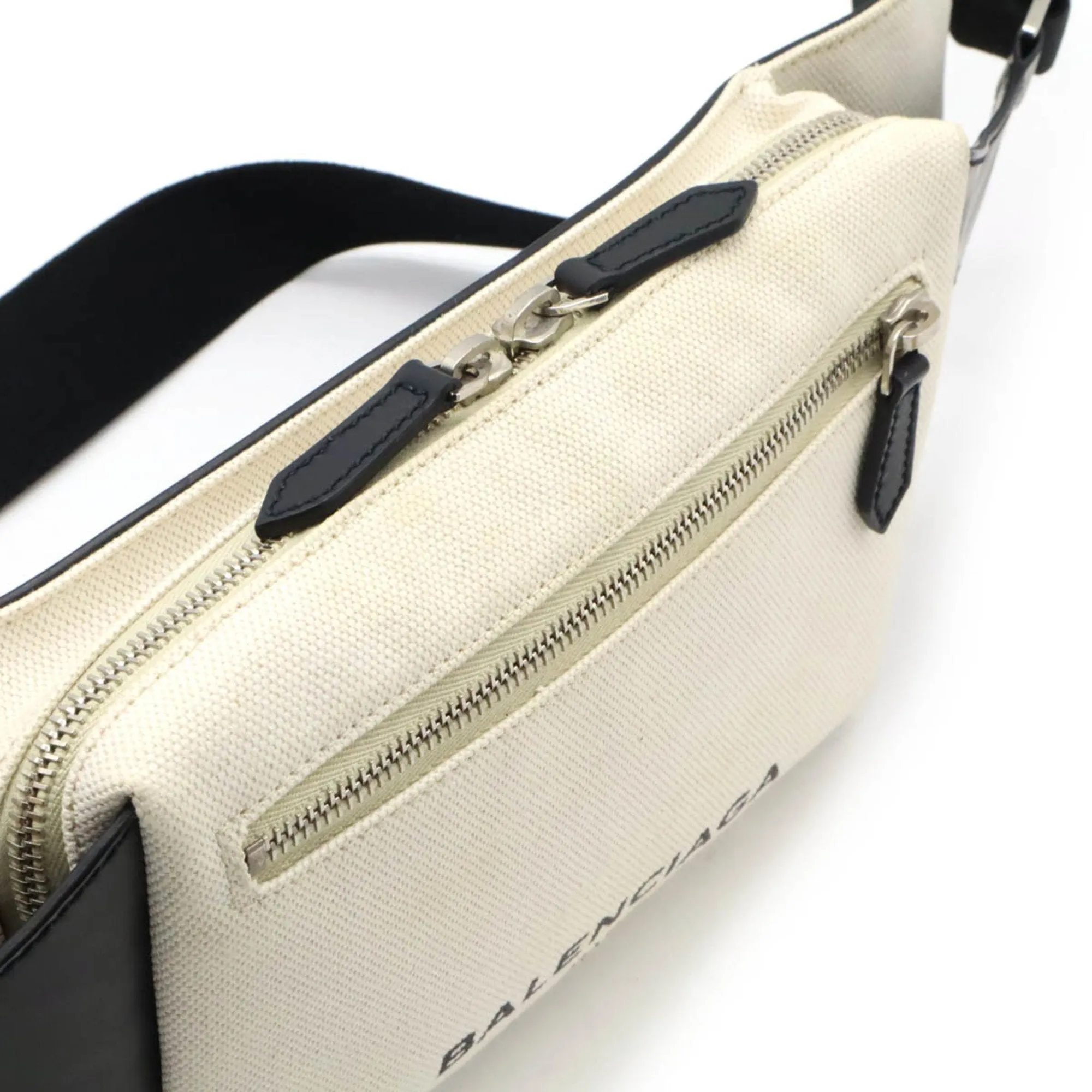 Balenciaga Canvas Leather Sling Bag (Pre-Owned)