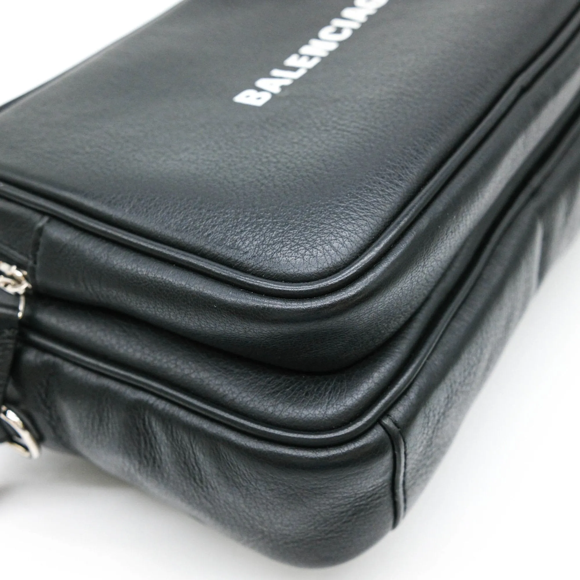 Balenciaga Leather Shoulder Bag Sling Bag (Pre-Owned)