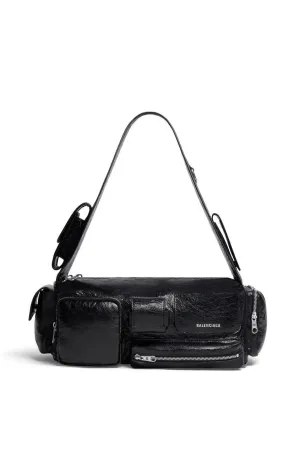Balenciaga Women's Superbusy Crossbody Bag in Black anti-theft crossbody bags sale