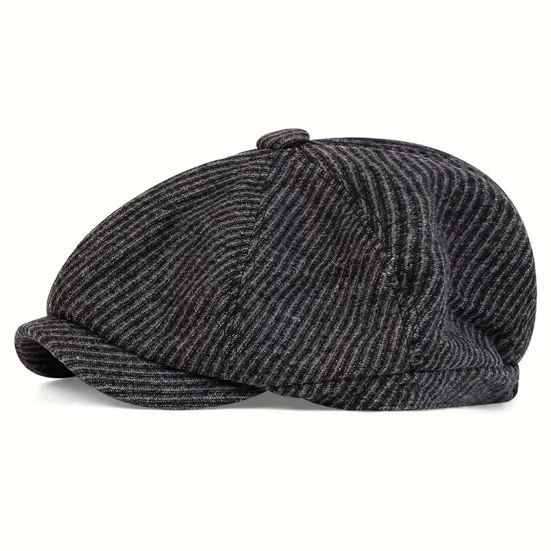Baltimore Dark Striped Newsboy Cap