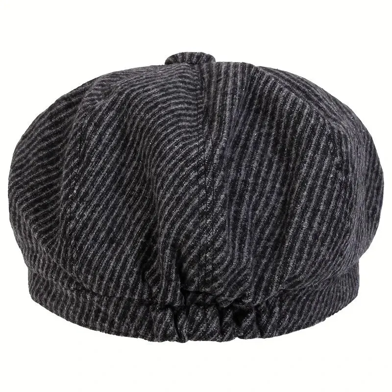 Baltimore Dark Striped Newsboy Cap