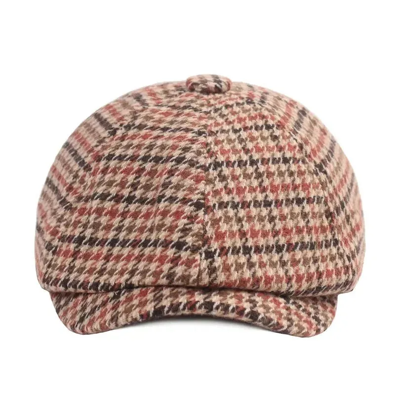Barkley Houndstooth Newsboy Cap