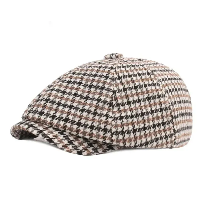 Barkley Houndstooth Newsboy Cap