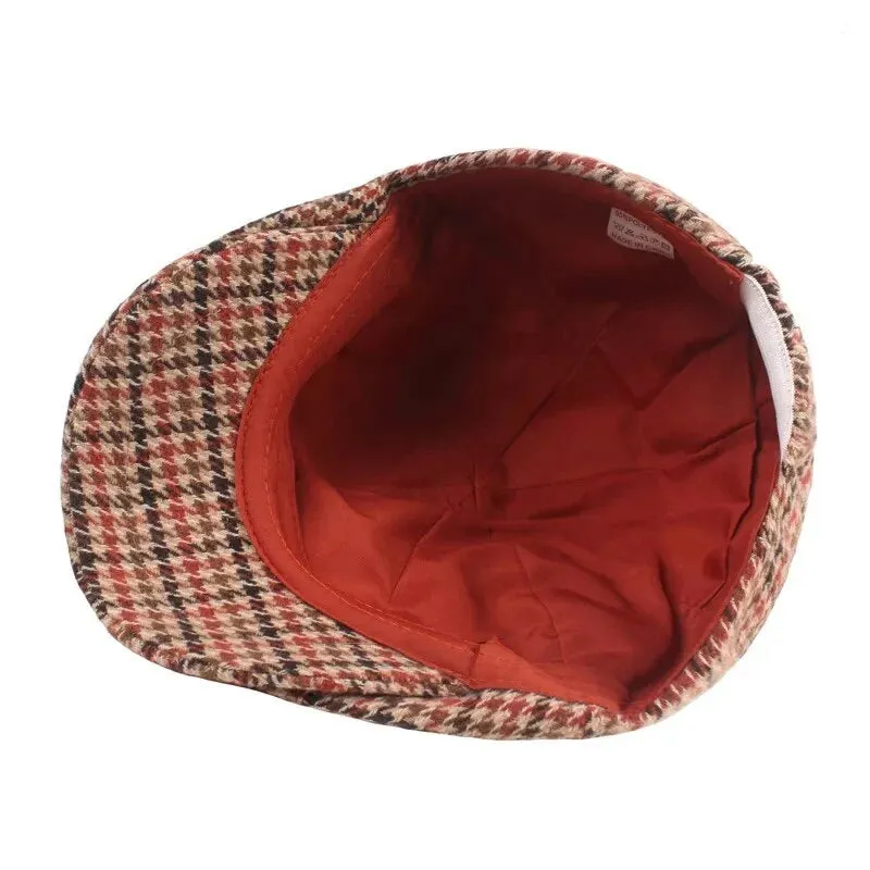 Barkley Houndstooth Newsboy Cap