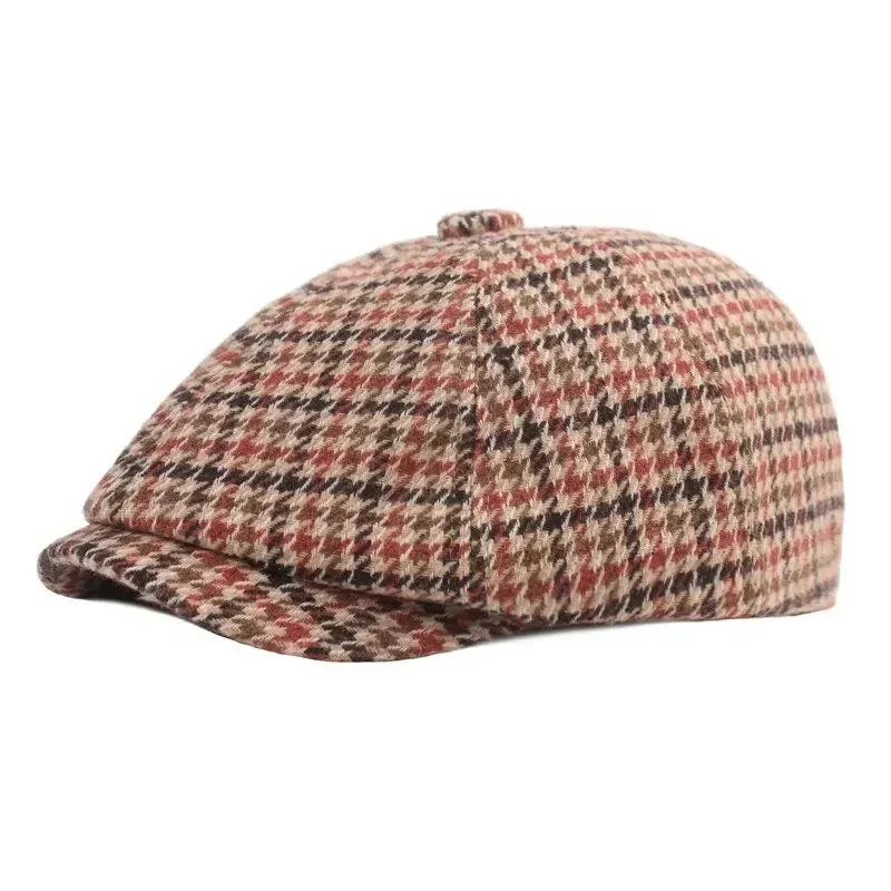 Barkley Houndstooth Newsboy Cap