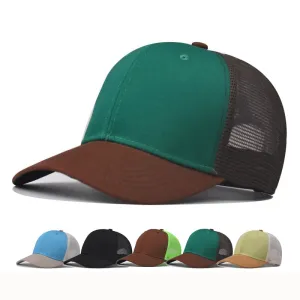 Barstow Classic Trucker Cap stylish boater hat with ribbon on model