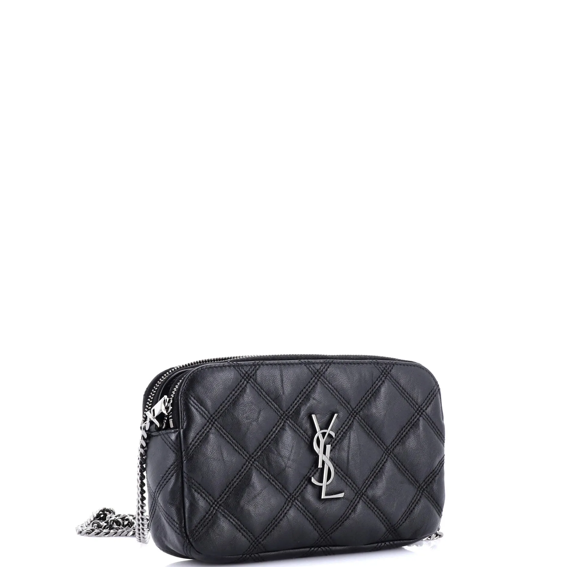 Becky Double Zip Crossbody Bag Quilted Leather Mini anti-theft crossbody bags sale