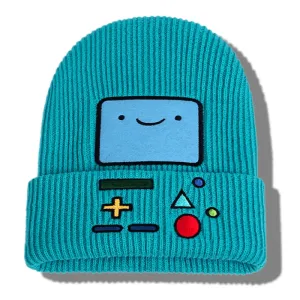 Beemo Adventure Time Beanie boater hat with bow in beach sunlight