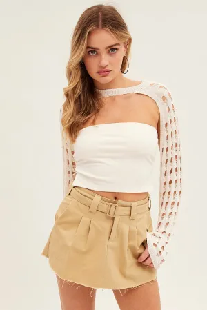 Beige Cargo Skirt Mini Low Rise,skirt,denim skirt,mini skirt,maxi skirt,jean skirt,skort,tennis skirt,pleated skirt,pencil skirt,bubble skirt,plisse skirt,fitted skirt,midi skirt,short skirt,short mini skirt,leather skirt,a line skirt,Split skirt