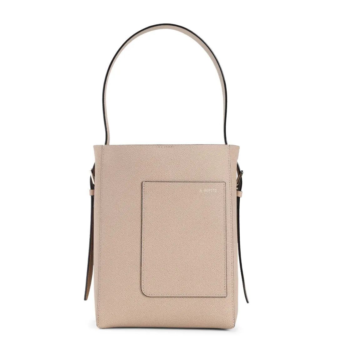 Beige Cashmere Calf Leather Small Bucket Bag stylish bucket bags