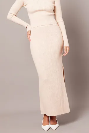 Beige Knit Skirt High Rise,skirt,denim skirt,mini skirt,maxi skirt,jean skirt,skort,tennis skirt,pleated skirt,pencil skirt,bubble skirt,plisse skirt,fitted skirt,midi skirt,short skirt,short mini skirt,leather skirt,a line skirt