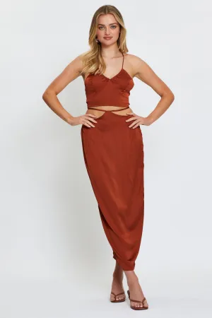 Beige Slip Skirt Maxi Satin,skirt,denim skirt,mini skirt,maxi skirt,jean skirt,skort,tennis skirt,pleated skirt,pencil skirt,bubble skirt,plisse skirt,fitted skirt,midi skirt,short skirt,short mini skirt,leather skirt,a line skirt,Split skirt