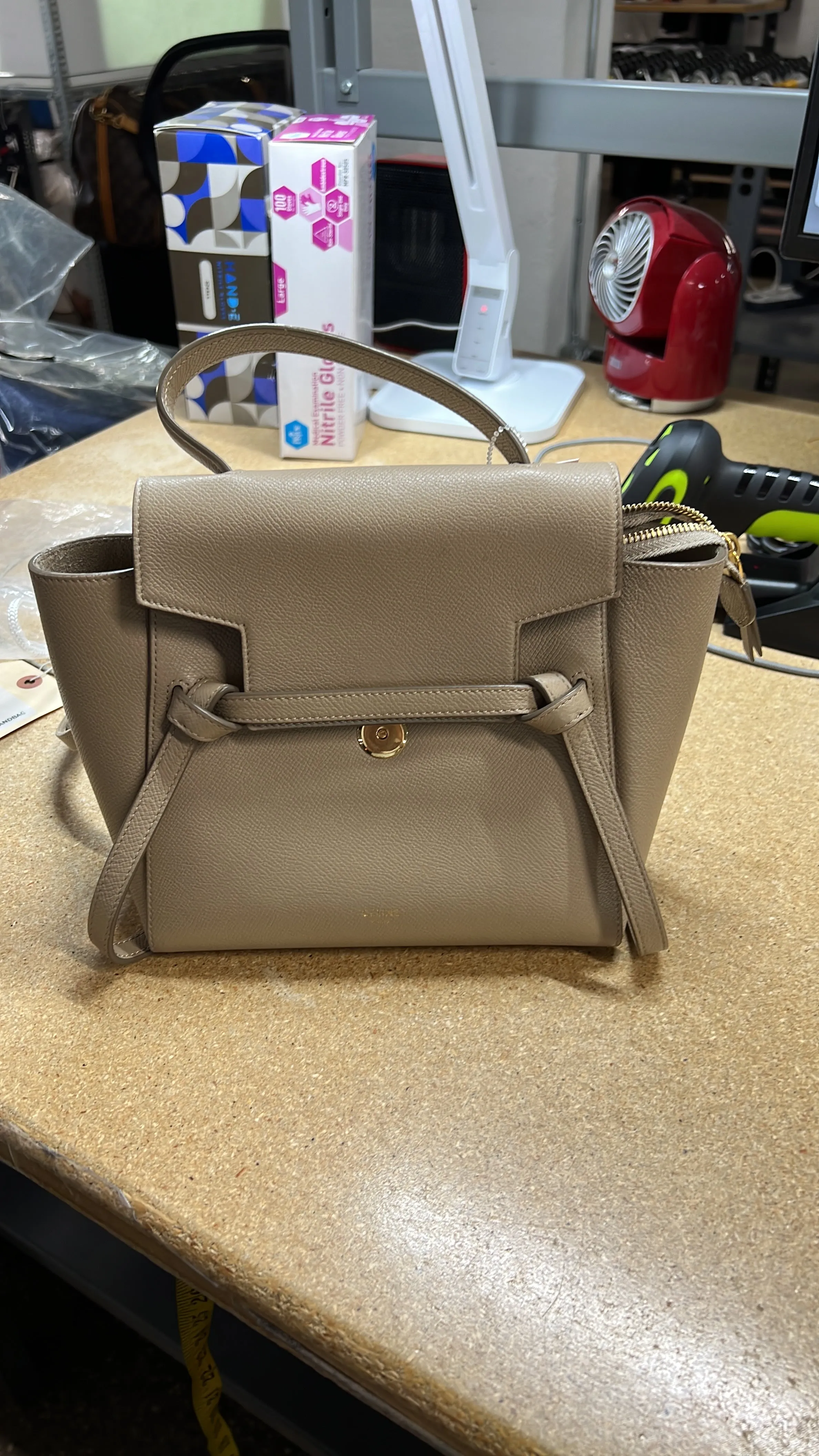 Belt Bag Textured Leather Nano