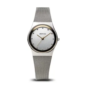Bering Classic Polished Silver 27mm Mesh Watch 