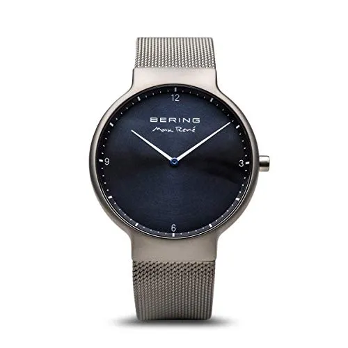 Bering Max Ren?? Brushed Grey Mesh Watch 