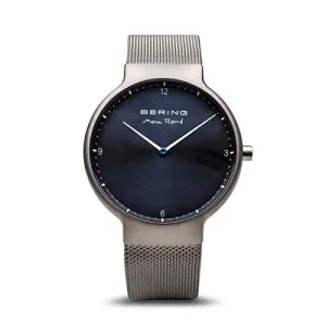 Bering Max Ren?? Brushed Grey Mesh Watch 