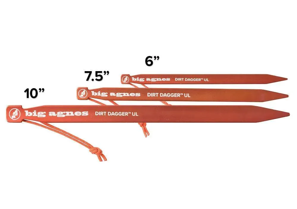 Big Agnes | Dirt Daggera??? UL Tent Stakes: Pack of 6