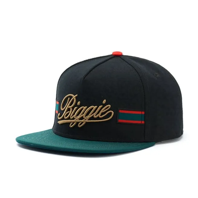 Biggie Retro Cotton Snapback Cap stylish boater hat with ribbon on model