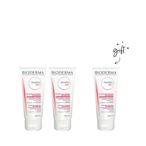 Bioderma Sensibio Cleansing Gel Buy 2 Get 1 Bundle 