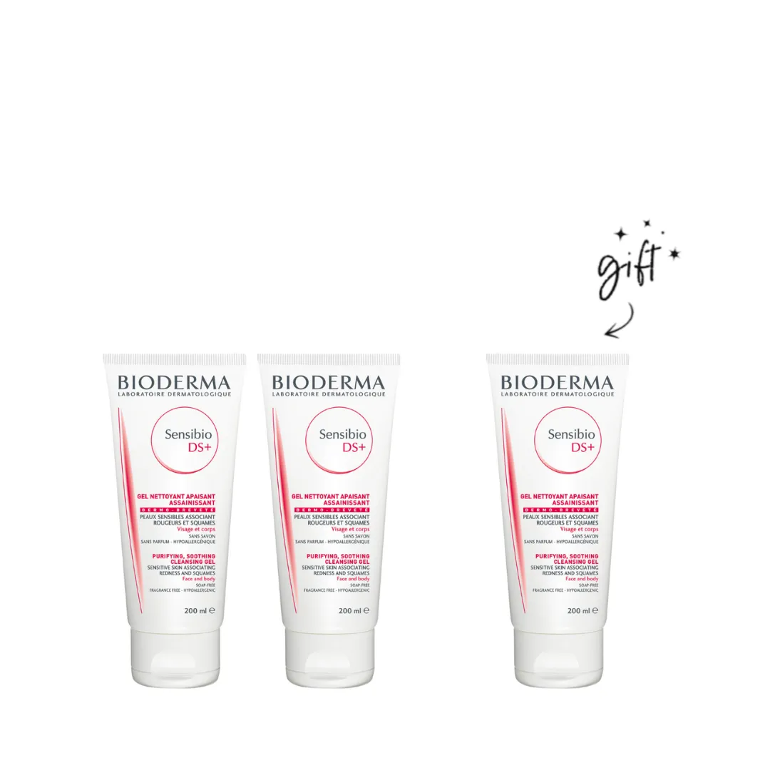 Bioderma Sensibio Cleansing Gel Buy 2 Get 1 Bundle 