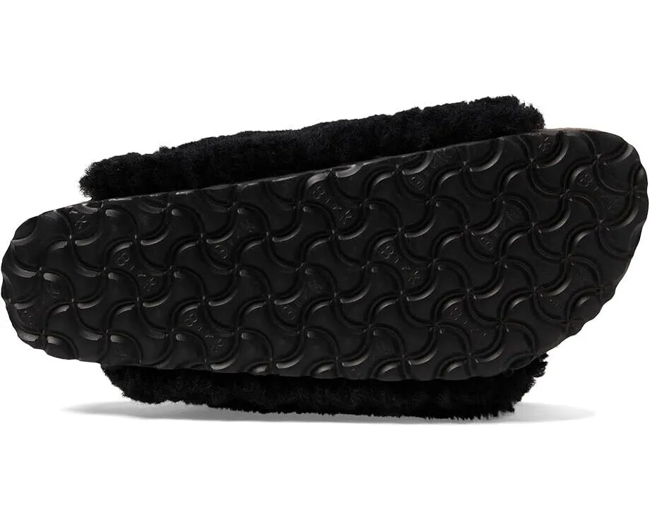 Birkenstock Arizona Big Buckle Teddy Slide Unisexe US M4/L6 Sandales Noires ZPO1712