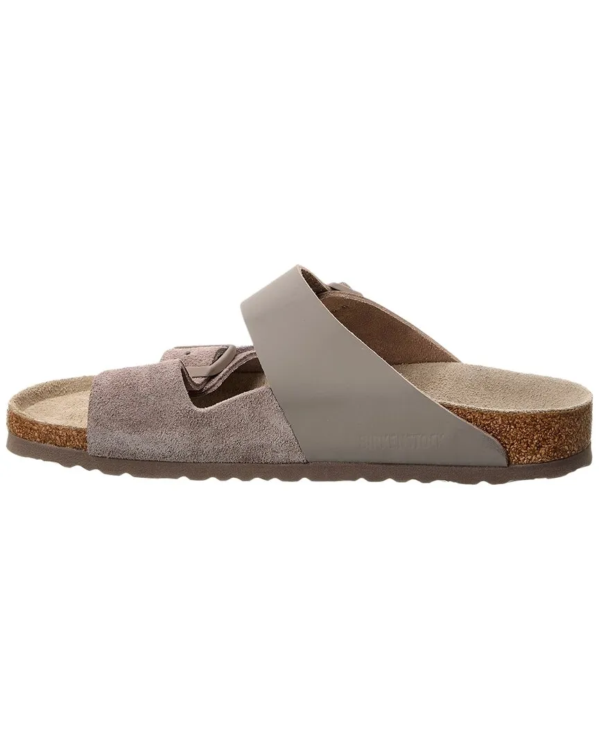 Sandale Birkenstock Arizona en cuir fendu étroit