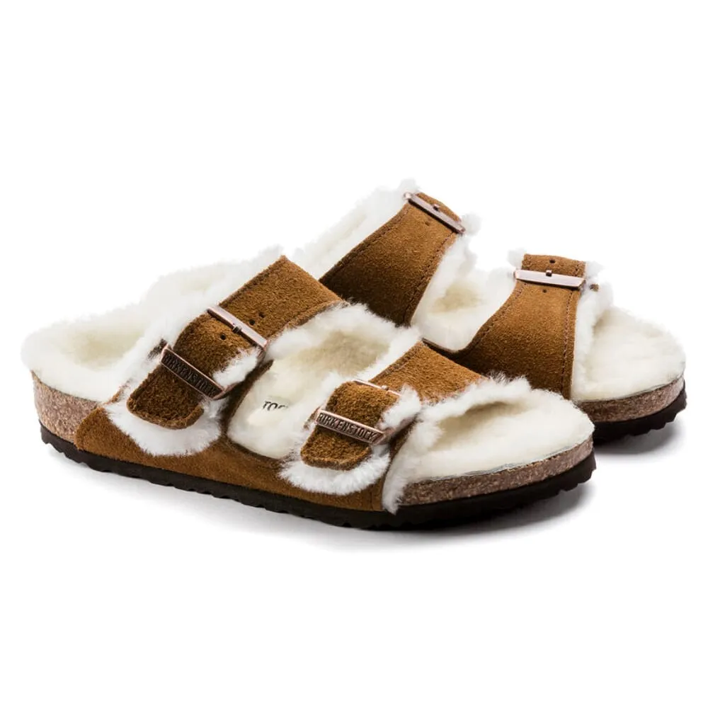 Birkenstock Arizona en mouton couleur vison 1017792 Préscolaire
