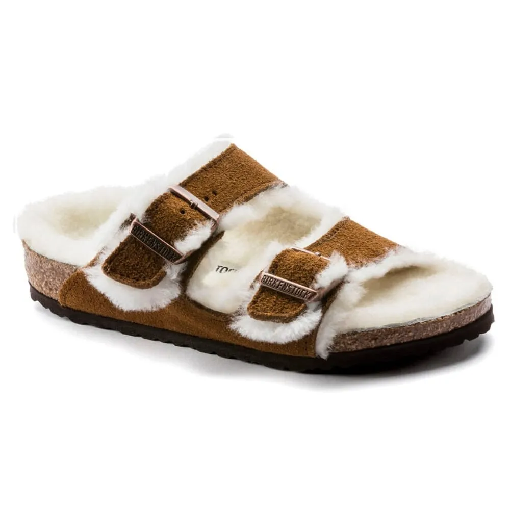 Birkenstock Arizona en mouton couleur vison 1017792 Préscolaire