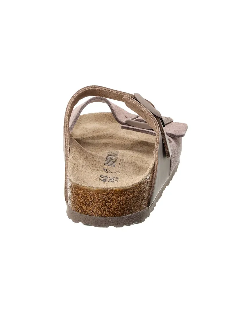 Birkenstock Arizona Sandale en Cuir Fendu et Suède