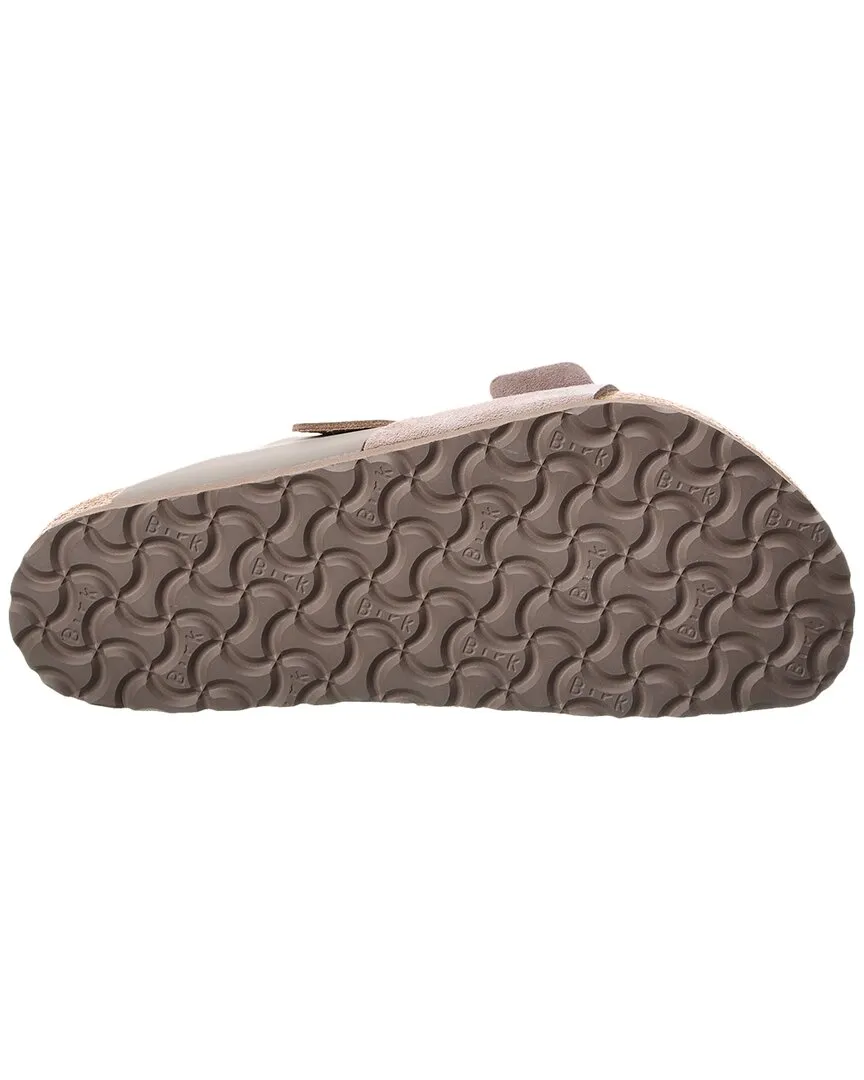 Birkenstock Arizona Sandale en Cuir Fendu et Suède