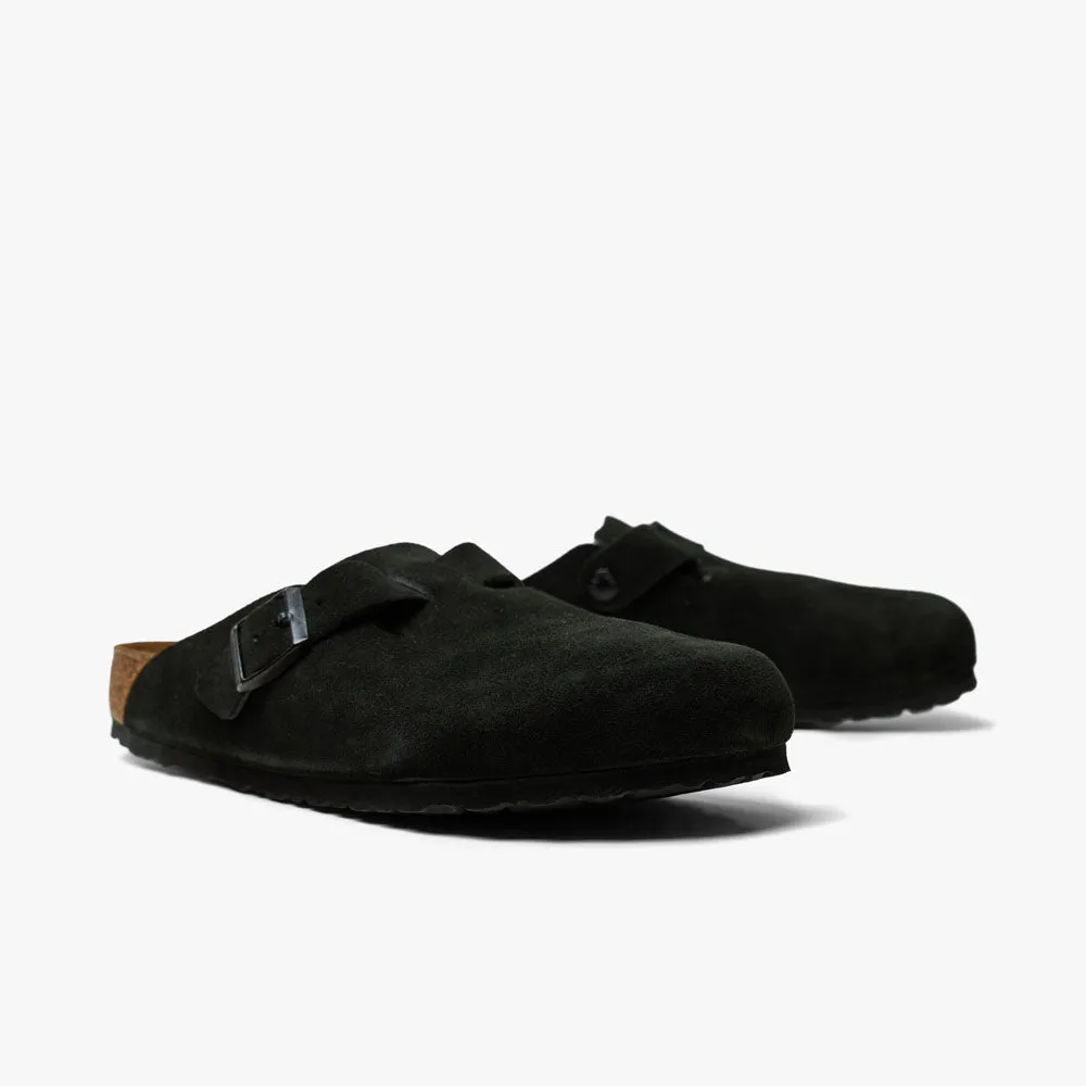 Birkenstock Boston en daim / Noir