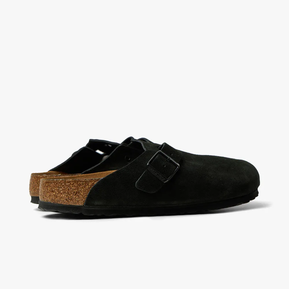Birkenstock Boston en daim / Noir