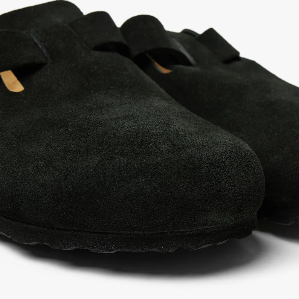 Birkenstock Boston en daim / Noir