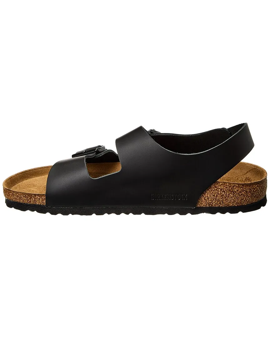 Birkenstock Milano BS Sandale en Cuir à Coupe Étroite
