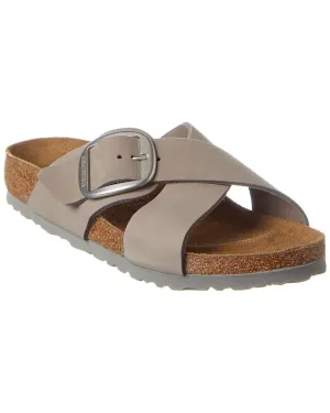 Birkenstock Siena Big Buckle Sandale en Cuir à Emboîtement Étroit