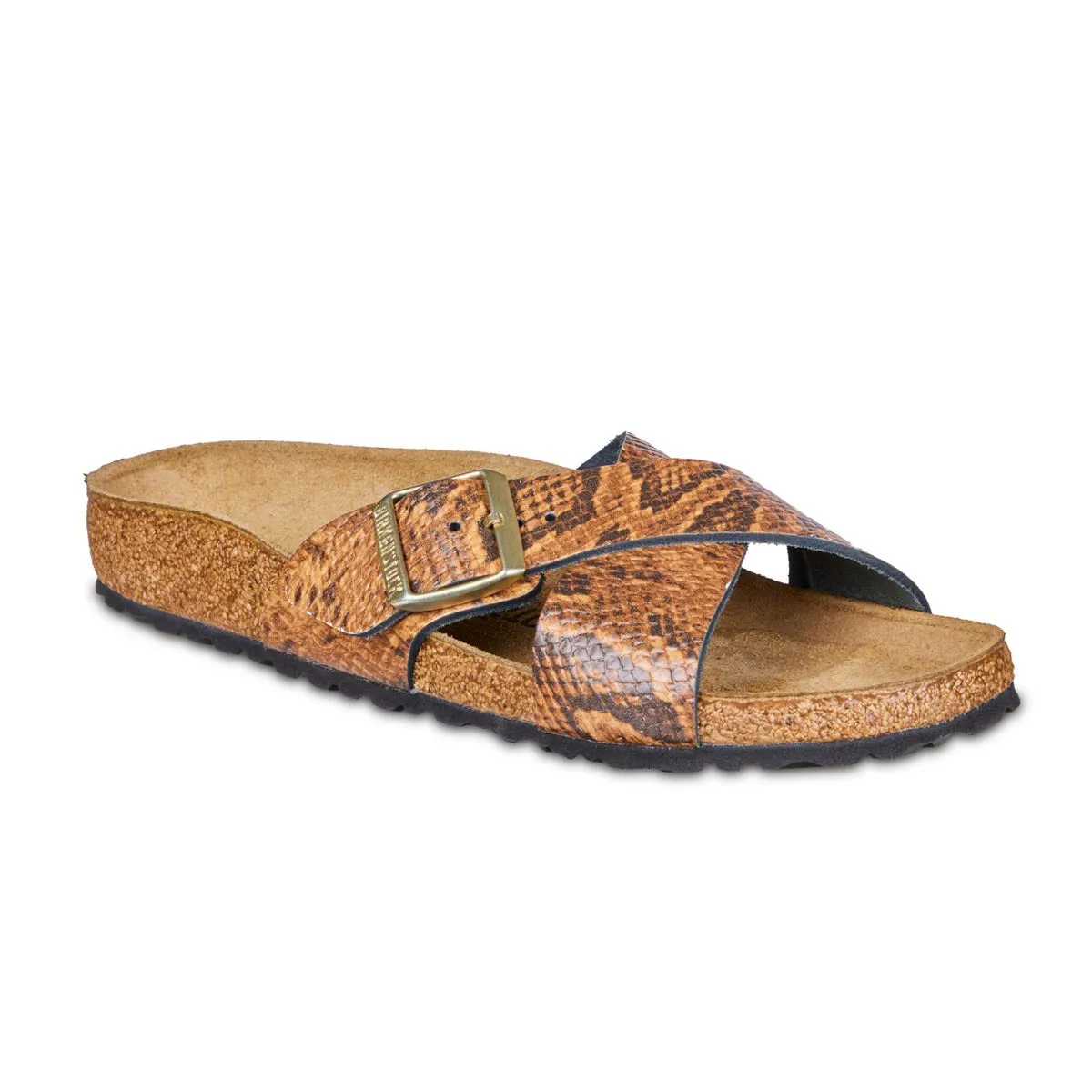 Sandales Birkenstock Siena en cuir estampillé serpent