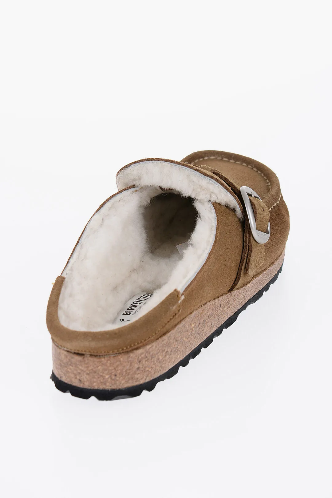 Birkenstock Sabot en Suédé Thé avec Lanière