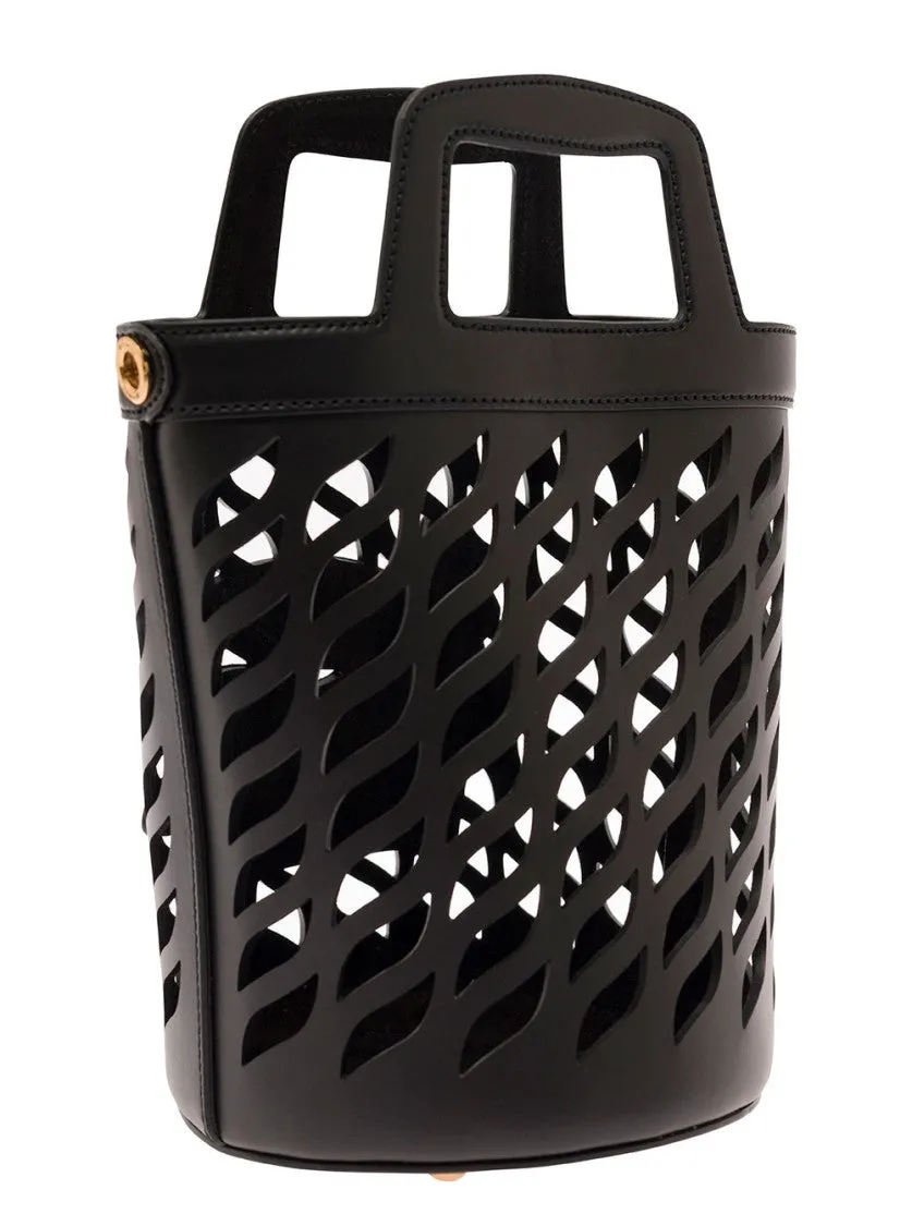 Black Bucket Bag