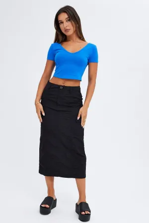Black Cargo Skirt High Rise,skirt,denim skirt,mini skirt,maxi skirt,jean skirt,skort,tennis skirt,pleated skirt,pencil skirt,bubble skirt,plisse skirt,fitted skirt,midi skirt,short skirt,short mini skirt,leather skirt,a line skirt