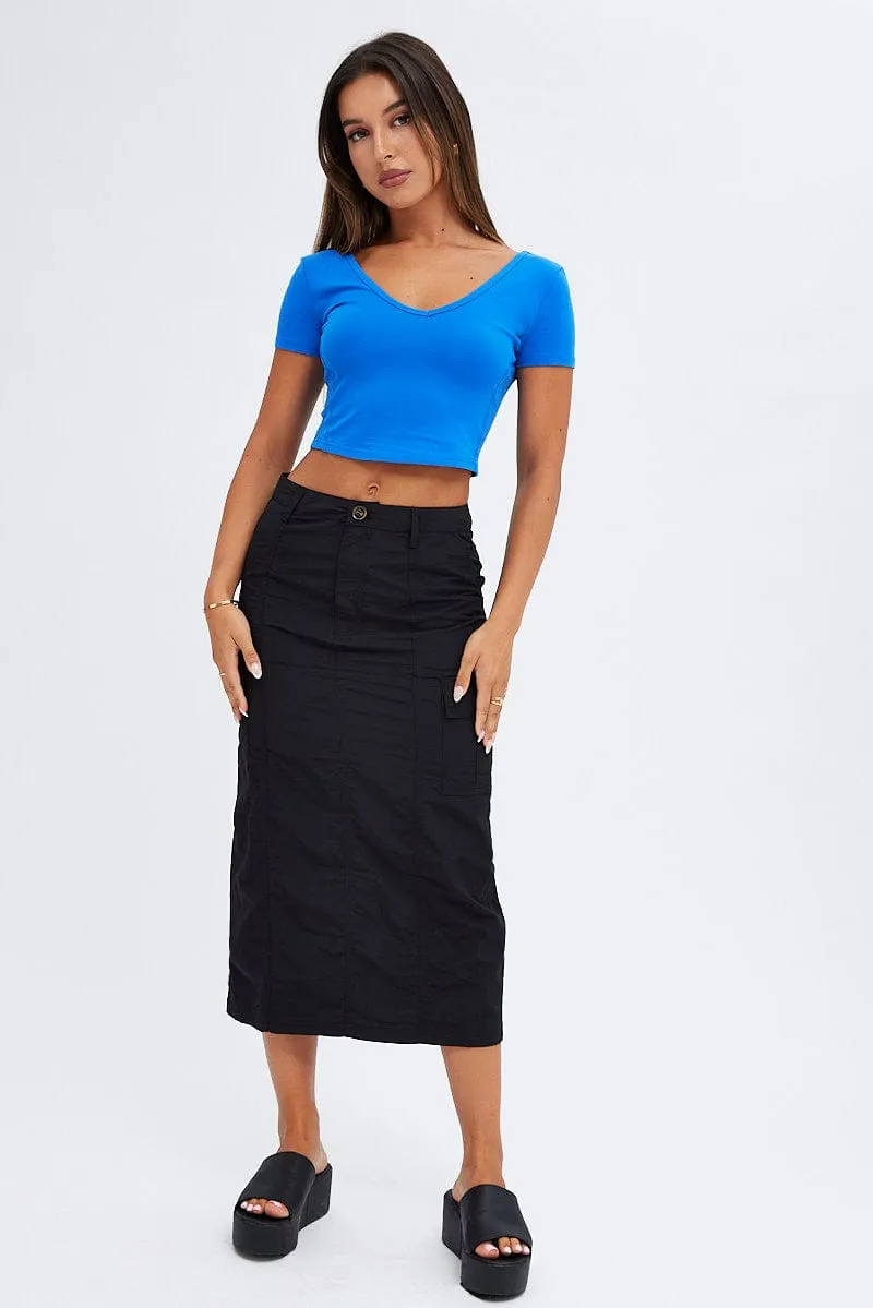 Black Cargo Skirt High Rise,skirt,denim skirt,mini skirt,maxi skirt,jean skirt,skort,tennis skirt,pleated skirt,pencil skirt,bubble skirt,plisse skirt,fitted skirt,midi skirt,short skirt,short mini skirt,leather skirt,a line skirt