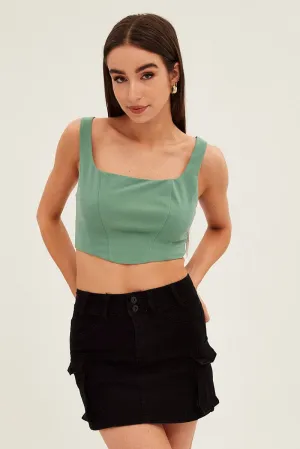 Black Cargo Utility Denim Mini Skirt,skirt,denim skirt,mini skirt,maxi skirt,jean skirt,skort,tennis skirt,pleated skirt,pencil skirt,bubble skirt,plisse skirt,fitted skirt,midi skirt,short skirt,short mini skirt,leather skirt,a line skirt