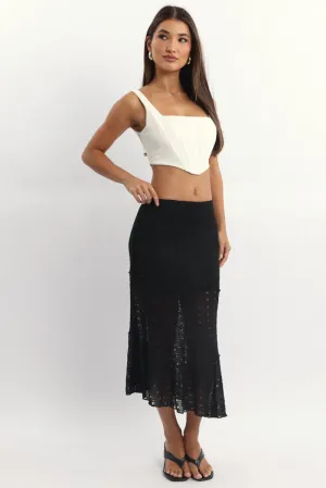 Black Lace Midi Skirt,skirt,denim skirt,mini skirt,maxi skirt,jean skirt,skort,tennis skirt,pleated skirt,pencil skirt,bubble skirt,plisse skirt,fitted skirt,midi skirt,short skirt,short mini skirt,leather skirt,a line skirt