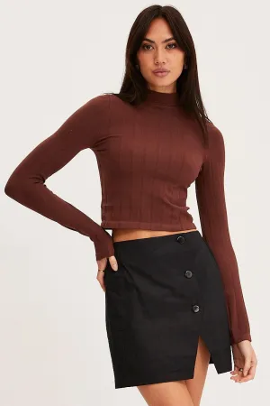 Black Mini Skirt High Rise Button Down,skirt,denim skirt,mini skirt,maxi skirt,jean skirt,skort,tennis skirt,pleated skirt,pencil skirt,bubble skirt,plisse skirt,fitted skirt,midi skirt,short skirt,short mini skirt,leather skirt,a line skirt