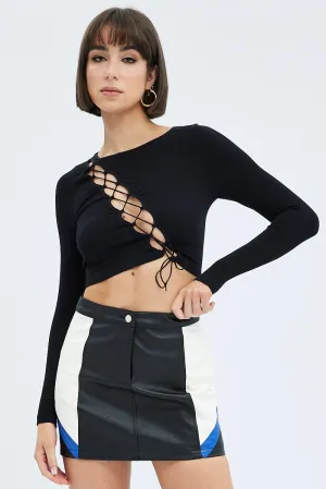 Black Mini Skirt High Rise Faux Leather,skirt,denim skirt,mini skirt,maxi skirt,jean skirt,skort,tennis skirt,pleated skirt,pencil skirt,bubble skirt,plisse skirt,fitted skirt,midi skirt,short skirt,short mini skirt,leather skirt,a line skirt
