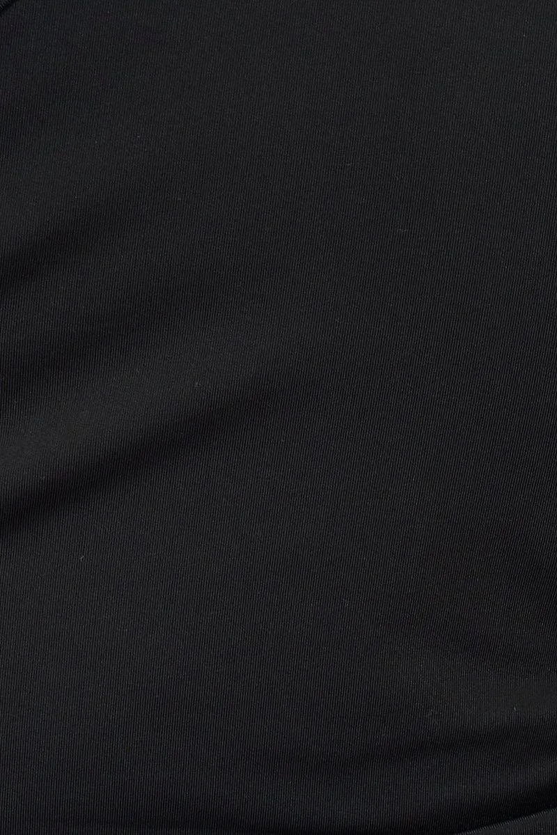 Black Ruffle Maxi Skirt