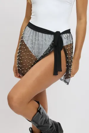 Black Tie Side Beach Festival Skirt,skirt,denim skirt,mini skirt,maxi skirt,jean skirt,skort,tennis skirt,pleated skirt,pencil skirt,bubble skirt,plisse skirt,fitted skirt,midi skirt,short skirt,short mini skirt,leather skirt,a line skirt