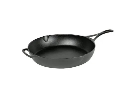 Blacklock 12in Triple Seasoned Cast Iron Skillet portable camping kitchen set discount camping cookware kit sale olding camp kitchen box clearance