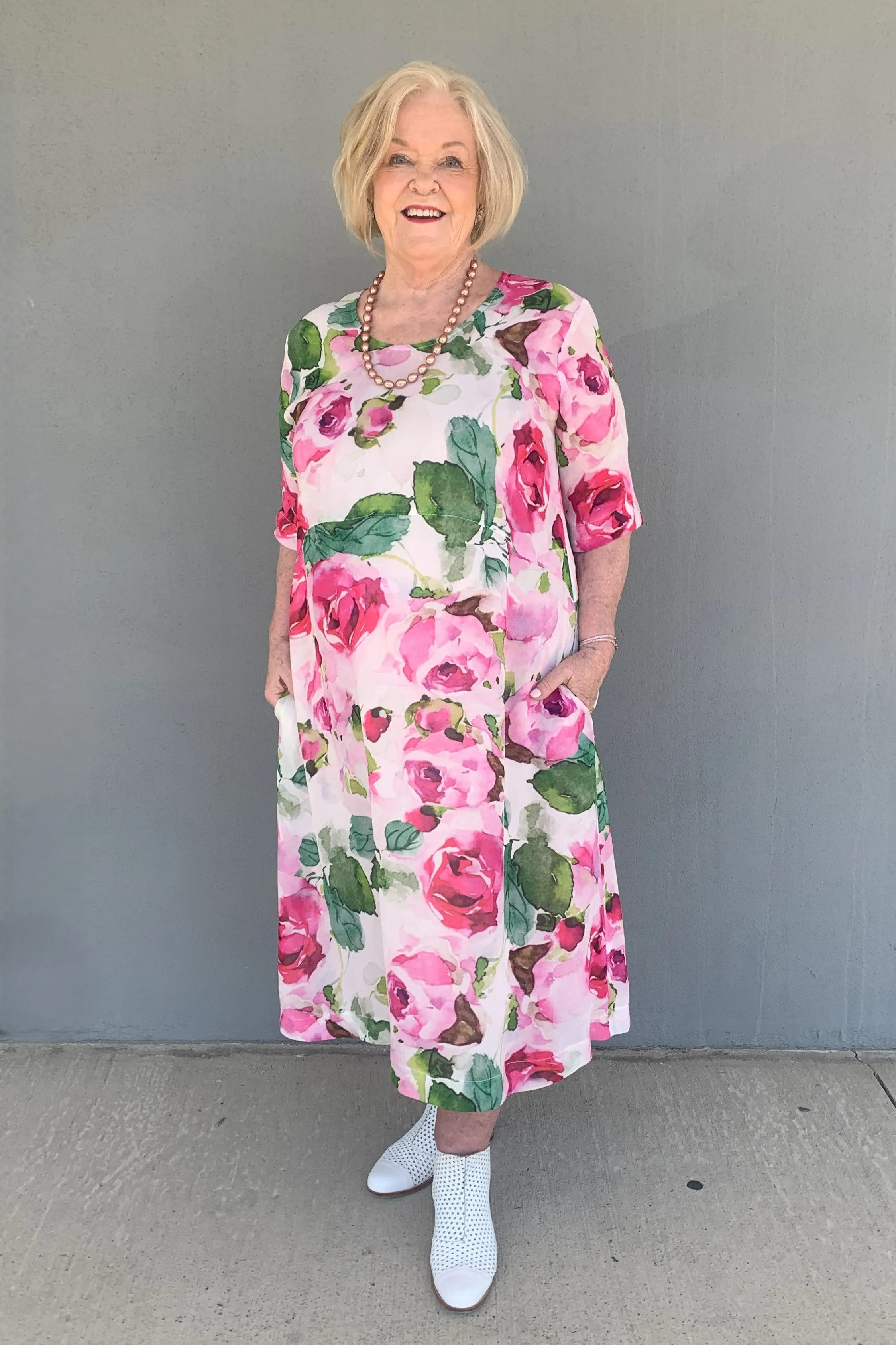 Blanc - D518CHI Dallas Dress